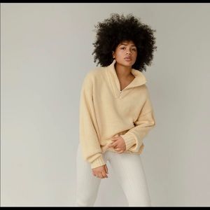 James Street Co Moa Half-Zip - Butter, XS